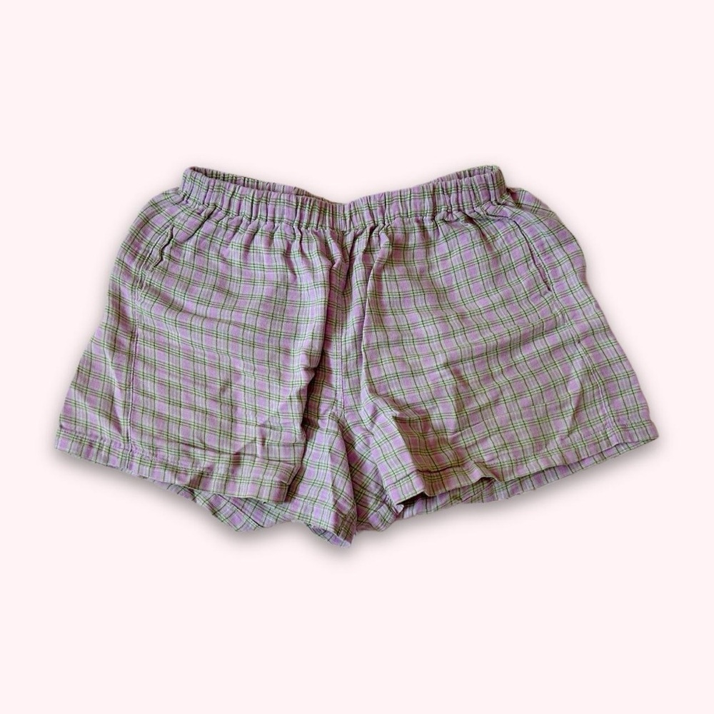 Brandy Melville plaid boxer shorts